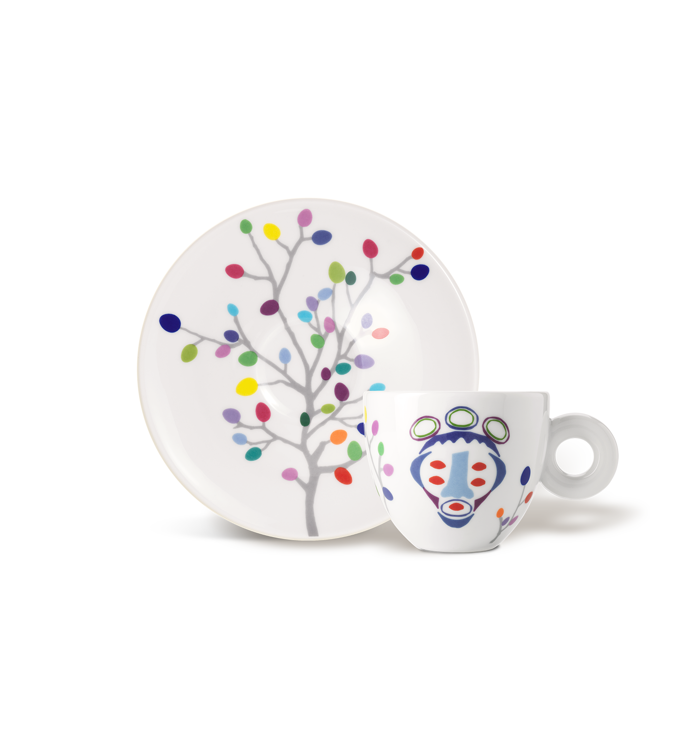 Set of 6 Cappuccino Cups - Pascale Marthine Tayou Illy Art Collection