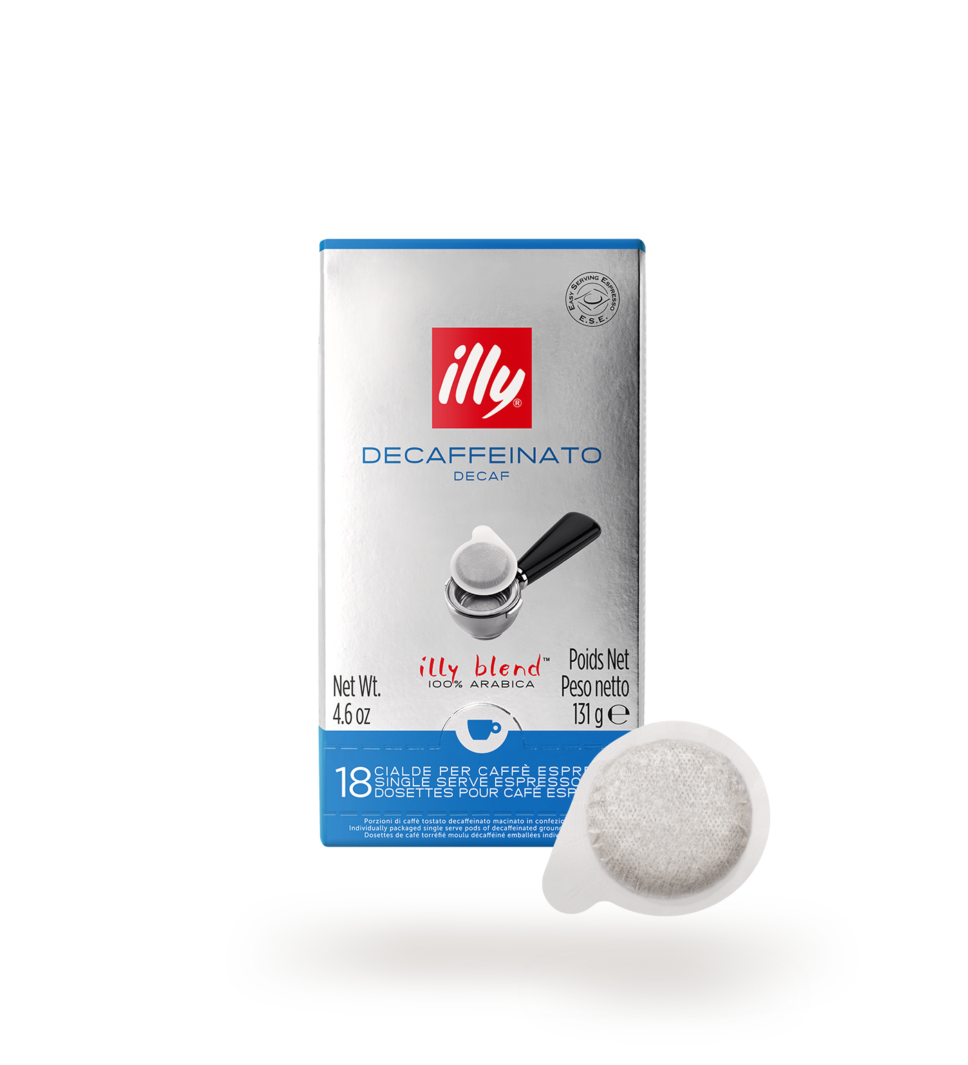 E.S.E Decaffeinated Espresso Pods Classico Medium Roast