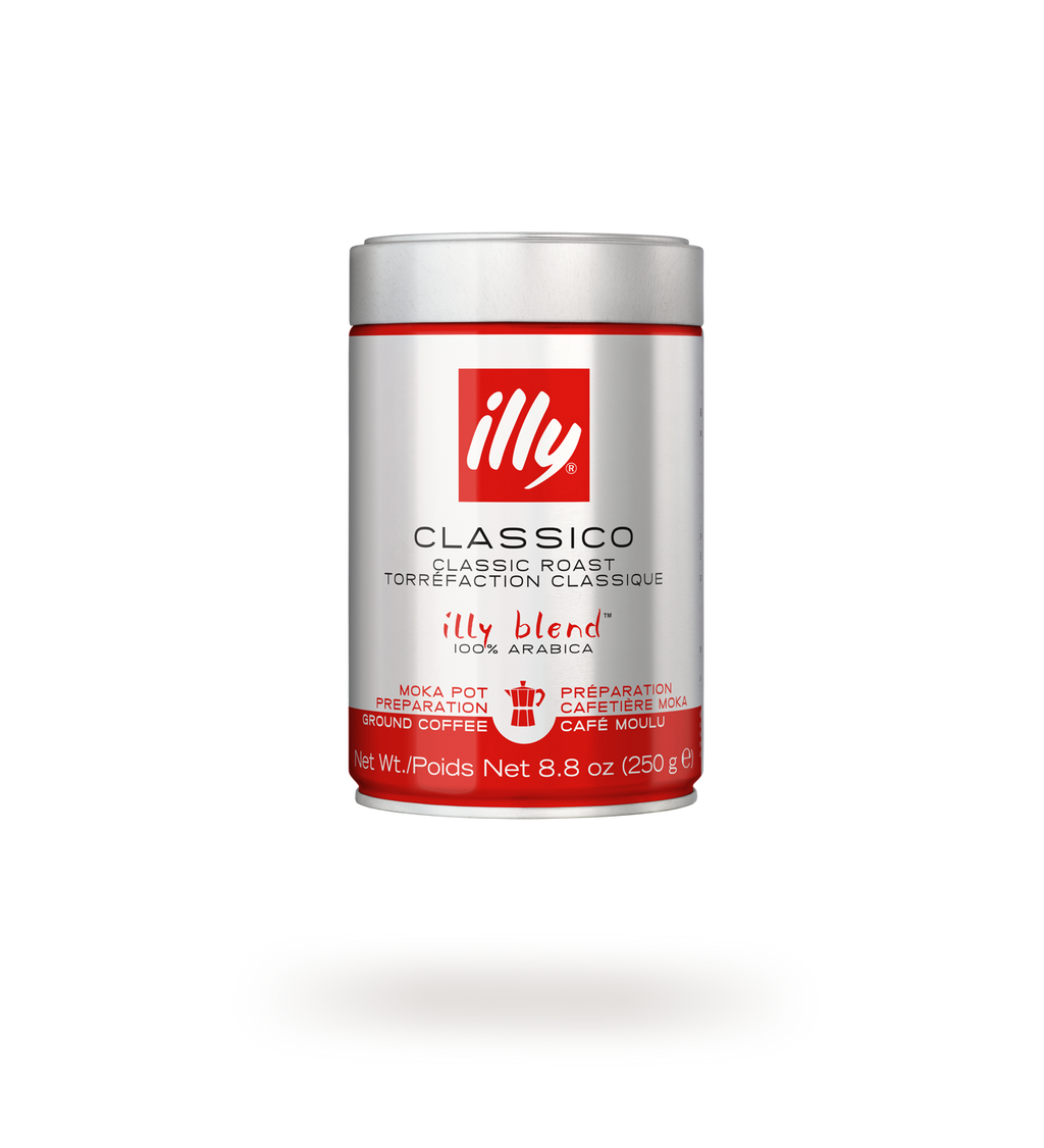 illy Ground Coffee for Moka Pot Preparation - Medium Roast (250g)