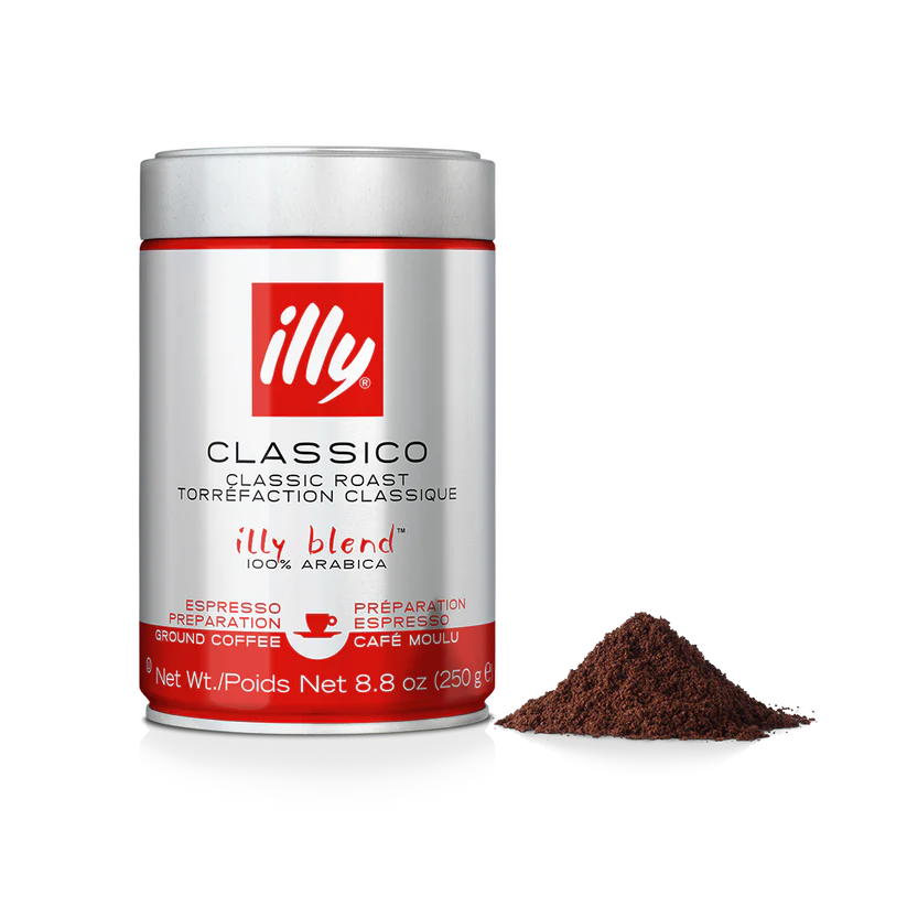 illy Ground Coffee for Espresso Preparation - Medium Roast (250g)