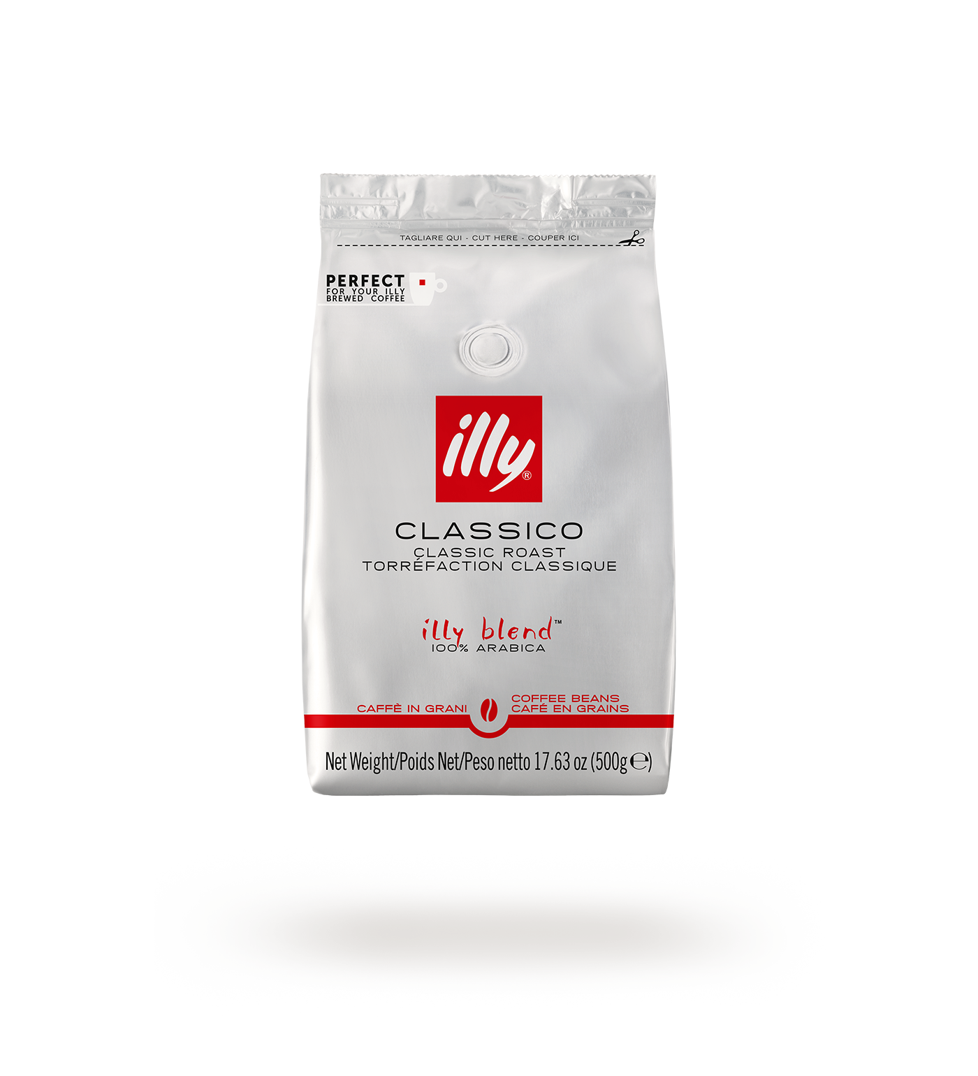 Whole Bean Coffee Classico - Medium Roast - 500g Bag
